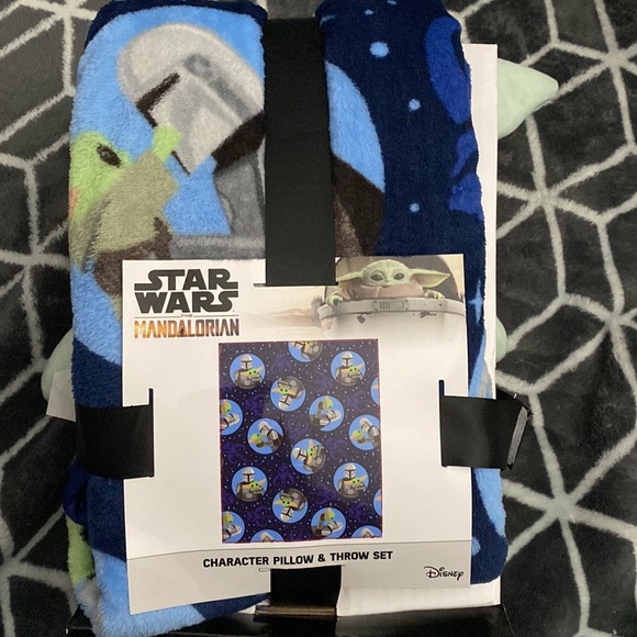 Disney Other Star Wars The Mandalorian Character Pillow Throw Set Poshmark